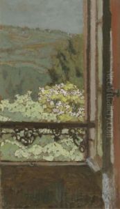 La Fenetre Ouverte Sur Les Arbres En Fleur by Jean-Edouard Vuillard