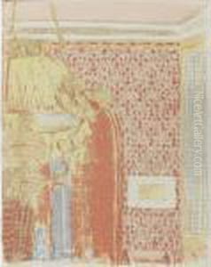 Interieur Aux Tentures Roses Ii (r.-m.37) by Jean-Edouard Vuillard