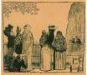 Les Tuileries, 1895. by Jean-Edouard Vuillard