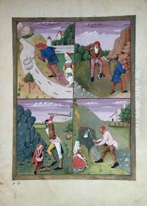 Illustration from the Book of Simple Medicines by Mattheaus Platearius d.c.1161 c.1470 44 by Robinet Testard