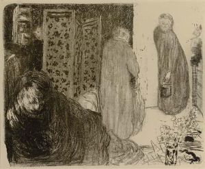L'interieur Au Paravent (roger-marx 8) by Jean-Edouard Vuillard