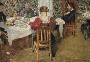 La Table, La Fin Du Dejeuner Chez Madame Vuillard by Jean-Edouard Vuillard