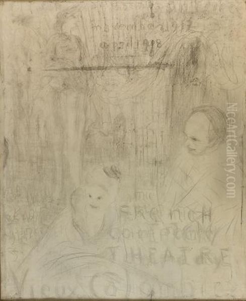 Entwurf Zu Einem Theaterplakat Des Vieux Colombier. - view 1