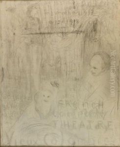 Entwurf Zu Einem Theaterplakat Des Vieux Colombier. by Jean-Edouard Vuillard