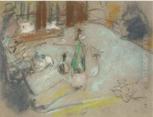 Madame Vuillard A Table by Jean-Edouard Vuillard