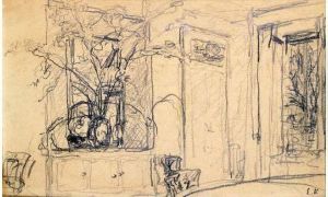 Bouquet Dans Un Interieur by Jean-Edouard Vuillard