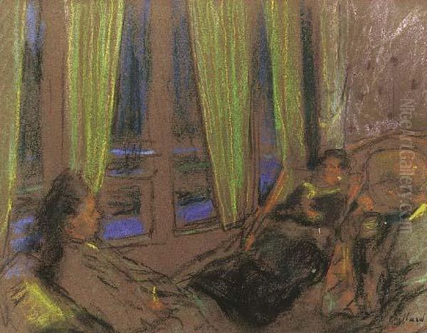 Mme Vuillard Et Sa Belle-fille A La Closerie Des Genets - view 1