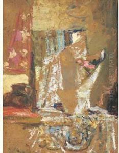 Bouquet De Fleurs Au Tapis by Jean-Edouard Vuillard