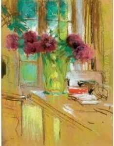 Les Pivoines Aux Clayes, Circa 1930-1938 by Jean-Edouard Vuillard