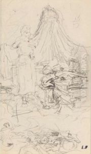 Madame Hessel Dans Sa Chambre Aux Clayes by Jean-Edouard Vuillard