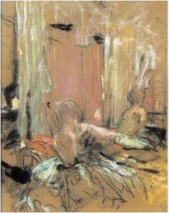 Esquisse Pour Le Portrait De Jane Renouardt, 1926-1927 by Jean-Edouard Vuillard