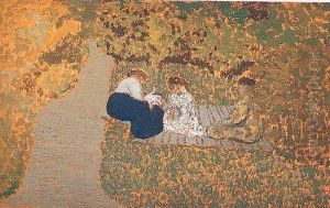 Femmes Et Enfant Au Jardin(1899) by Jean-Edouard Vuillard