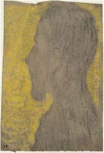 Homme A Barbiche De Profil, Circa 1892 by Jean-Edouard Vuillard