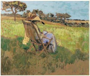 Madame Hessel En Normandie by Jean-Edouard Vuillard