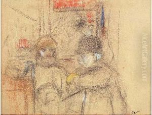 Au Cafe by Jean-Edouard Vuillard