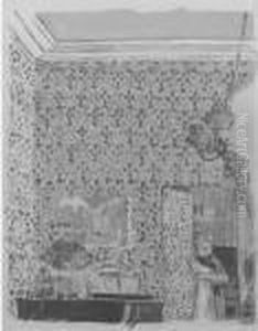 Interieur Aux Tentures Roses I (roger-marx 36) by Jean-Edouard Vuillard