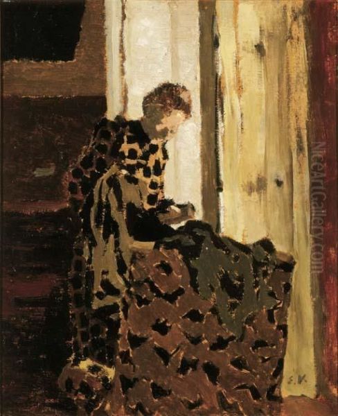 Femme Brossant Un Vetement (femme A La Fenetre) - view 1