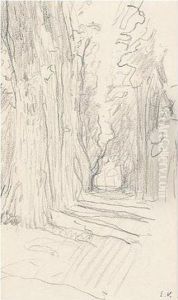 L'allee Aux Grands Arbres, Au Chateau Des Clayes by Jean-Edouard Vuillard