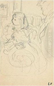 La Petite Annette Roussel by Jean-Edouard Vuillard