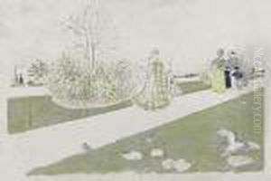 Le Jardin Des Tuileries>. by Jean-Edouard Vuillard