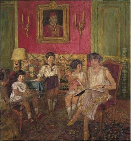 Madame Jean Bloch Et Ses Enfants, Premiere Version - view 1