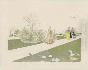 Le Jardin Des Tuileries. 1896. by Jean-Edouard Vuillard