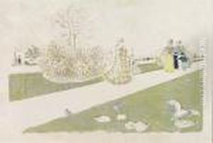 Le Jardin Des Tuileries<</b> by Jean-Edouard Vuillard