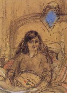 Portrait De La Comtesse Anna De Noailles by Jean-Edouard Vuillard