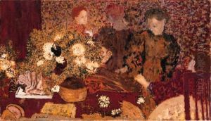 Conversation (le Pot De Grs) by Jean-Edouard Vuillard