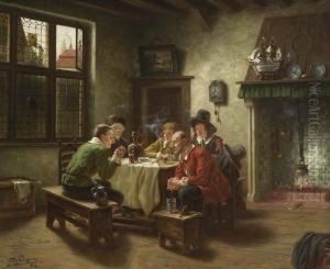 Herrenrunde by Fritz Wagner