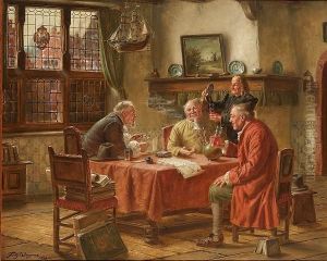 Toasting The Contract by Fritz Wagner