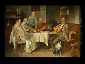 Der Singende Jager In Der Klosterschenke by Fritz Wagner