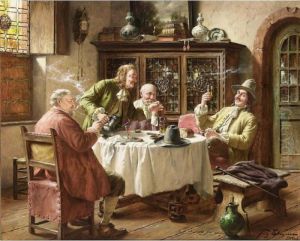 A Merry Company by Fritz Wagner