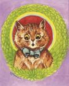 The Psychedelic Kitten by Louis Wain