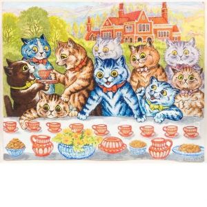 The Cats Teaparty by Louis Wain
