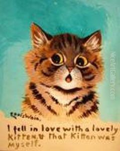I Fell In Love With A Lovely Kitten. That Kitten Was Myself by Louis Wain