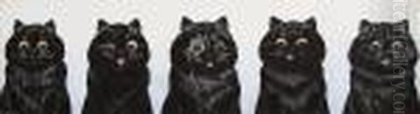 Five Black Cats - view 1