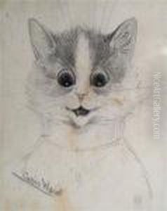 A Study Of A Cat by Louis Wain