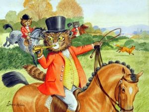 Hunting Cats by Louis Wain