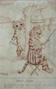 Fortune Telling Your Prospects Are Not Bad, But You Will Be Lucky To Escape Trouble by Louis Wain