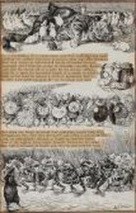 Illustrations For Frogmonsaid By Rev. Dr. H.kynaston by Louis Wain
