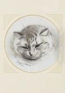 The Sleepy Cat by Louis Wain