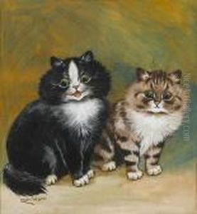 Two Little Kittens by Louis Wain