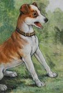 An Eager Terrier by Louis Wain