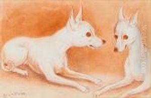Dogs by Louis Wain