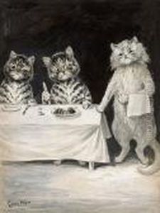 The Waiter by Louis Wain