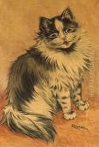 The Cat Who Got The Cream by Louis Wain