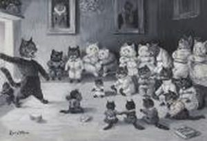 The Ghost Story by Louis Wain