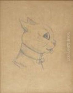 Study For 'dressed For Dinner' by Louis Wain