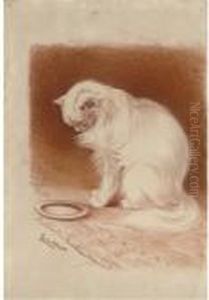The Empty Saucer by Louis Wain